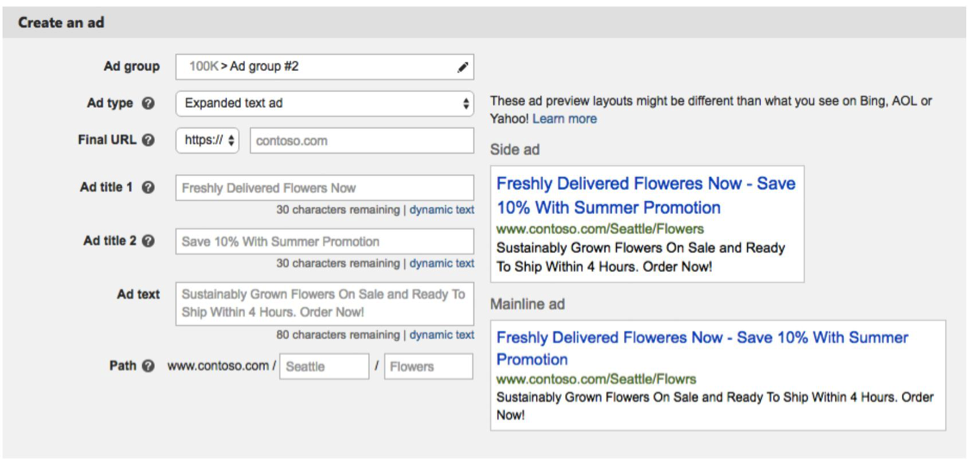 Bing Ads Support ETA